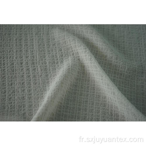 Polyester 4 voies Spandex Crinkle Check Tissu Teint